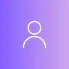 White outline of a person icon on a purple gradient background.
