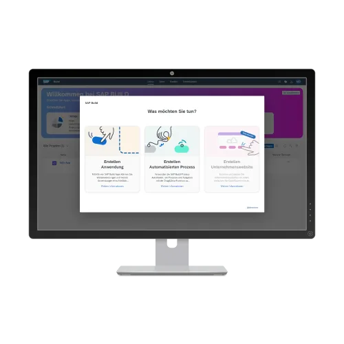 Oberfläche von SAP Build