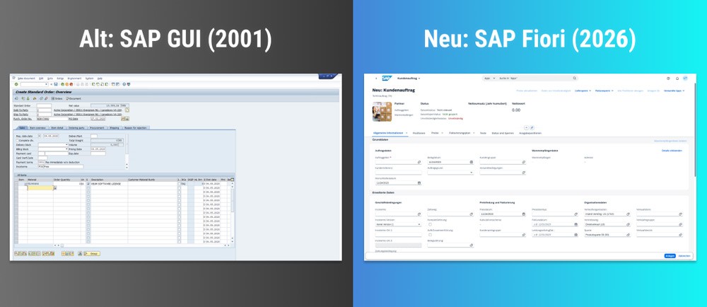 Fiori Transformation einer SAP GUI Altanwendung