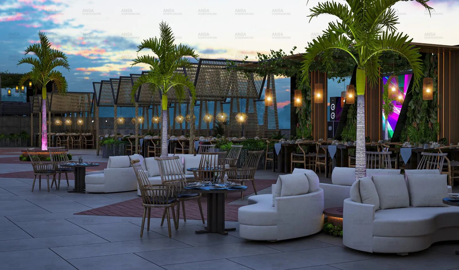 ANSA Interiors Cafe Interior Designer 