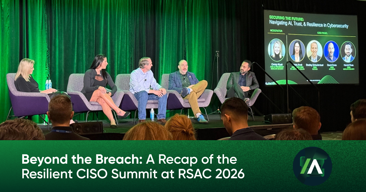 Beyond the Breach: Insights from the Resilient CISO Summit 2026 | Absolute Security Blog — Absolute Software event banner