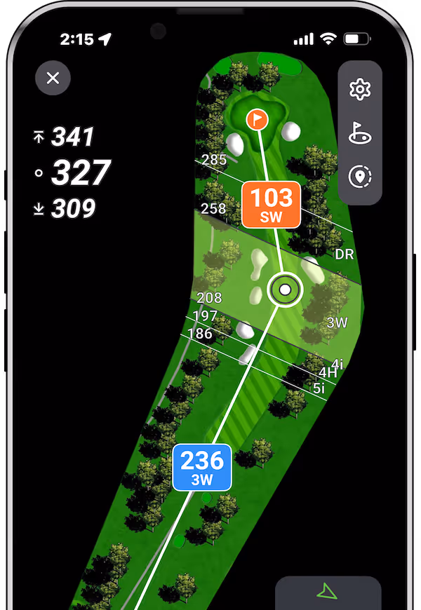 GOLFTEC app on phone