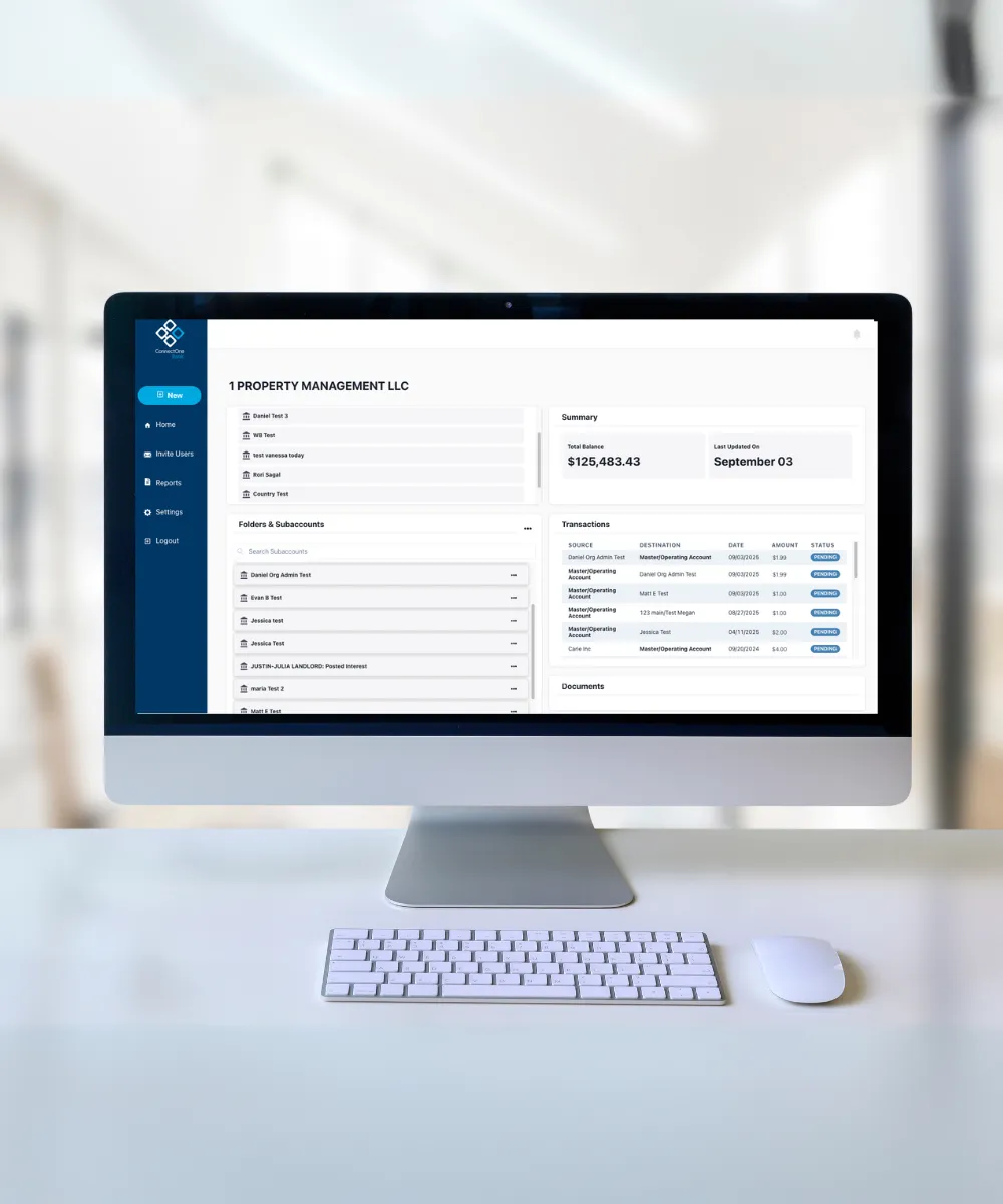 Screenshot of the ZEscrow platform. 