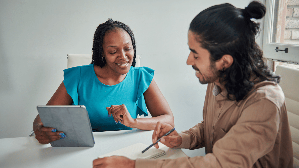 one on one conversation in the workplace