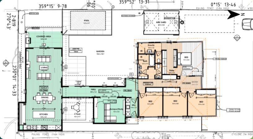 Concept design (renovation), north to the front