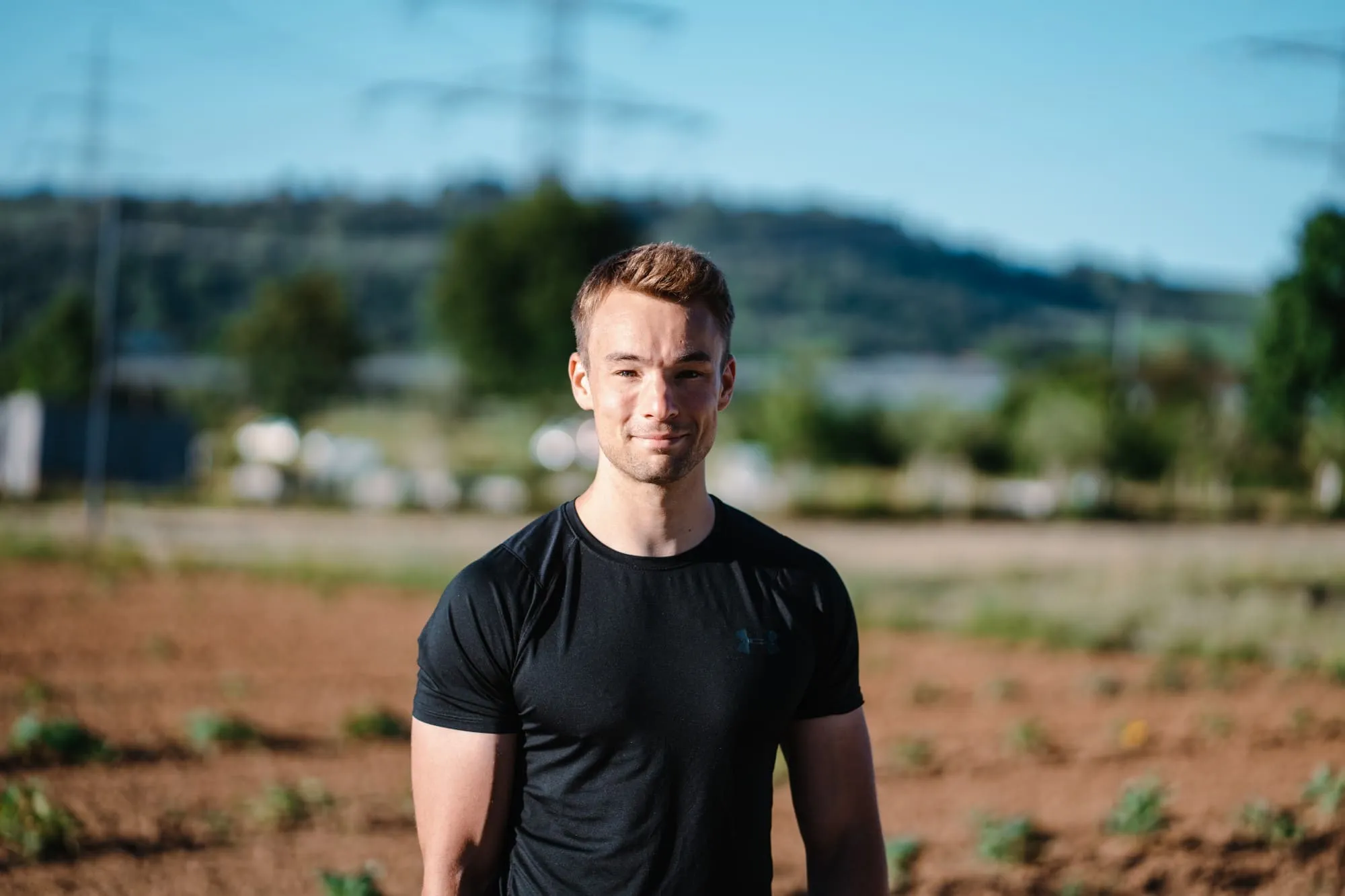 Benedikt Schutz beim Training