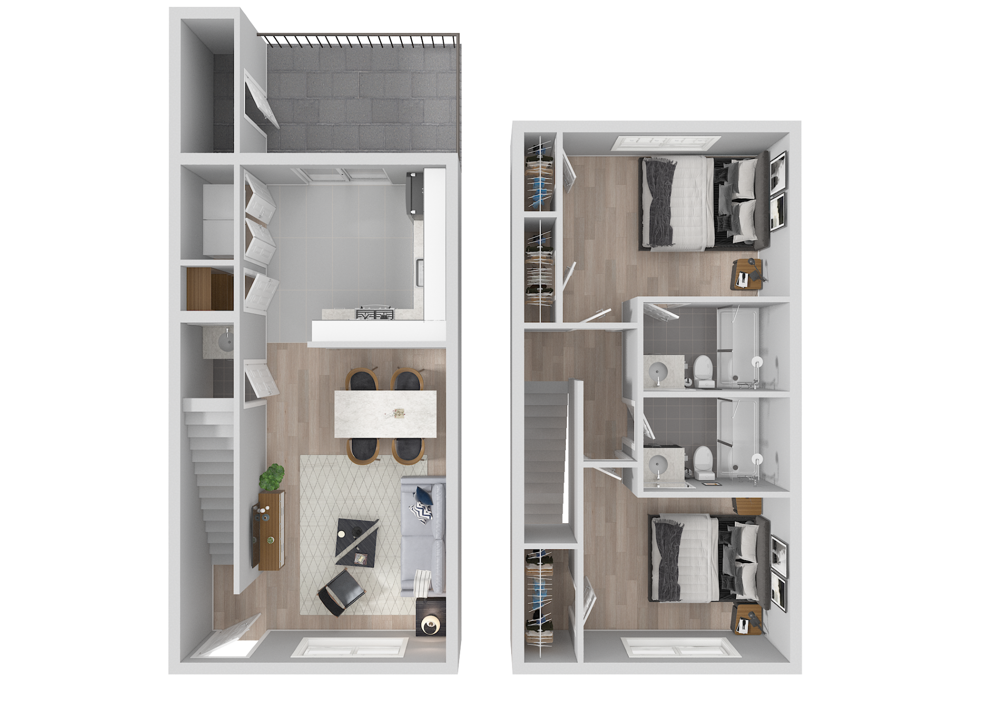 Kingsley 2 Bed / 2.5 Bath