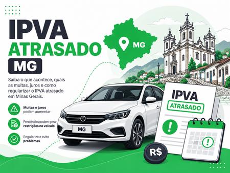 IPVA Atrasado em MG em 2026: Multa, Juros e Como Regularizar