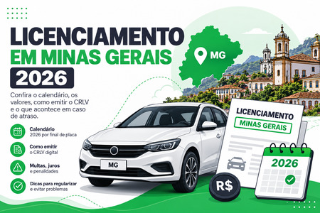 Licenciamento em Minas Gerais 2026: TRLAV e Prazo