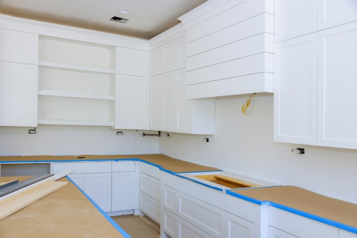 Alexandria kitchen cabinet painting by That 1 Painter Fairfax
