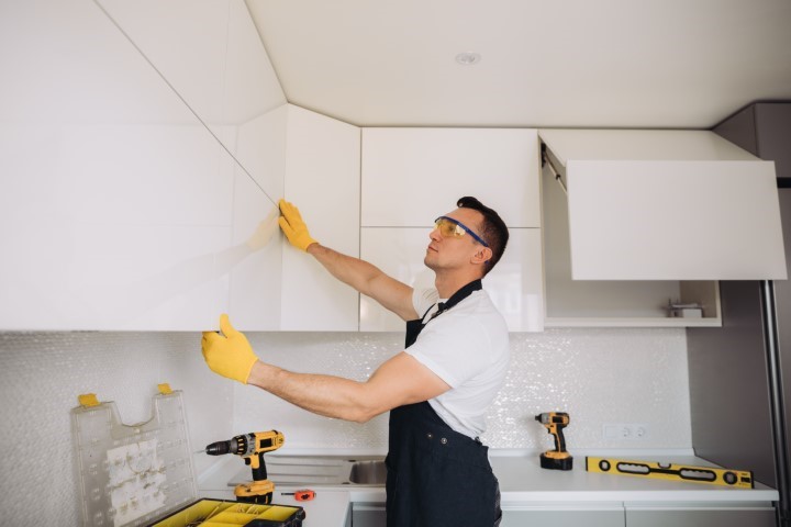 Professional cabinet painting in Alexandria