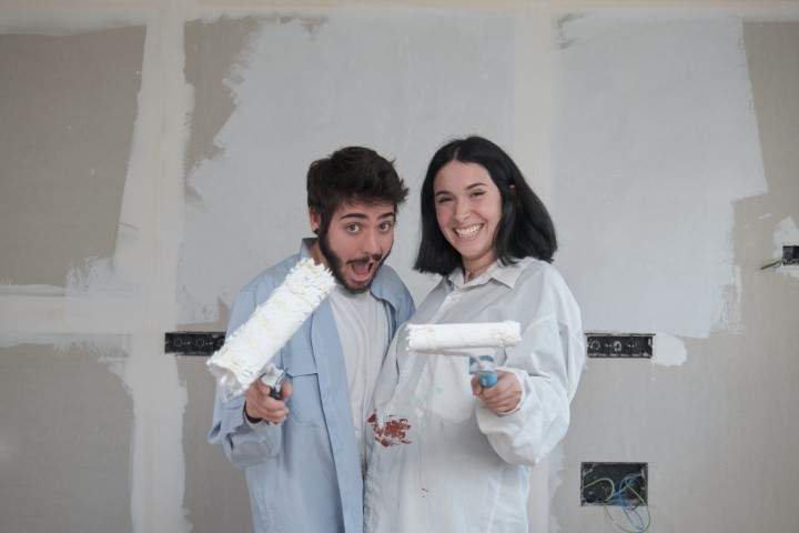 Happy customers with interior painting in Fairfax