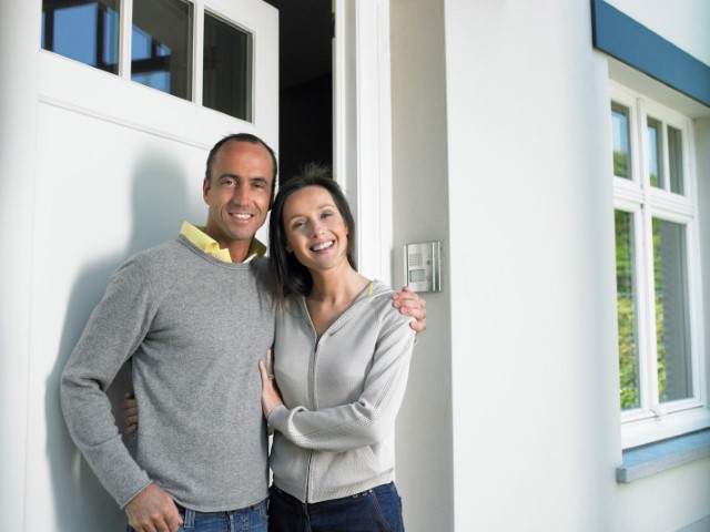 Satisfied customers in Tysons with new exterior paint