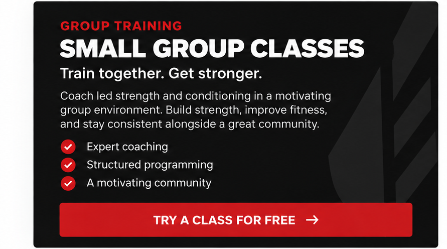 Group Training: Small Group Classes. Train together, get stronger. Try a class for free.