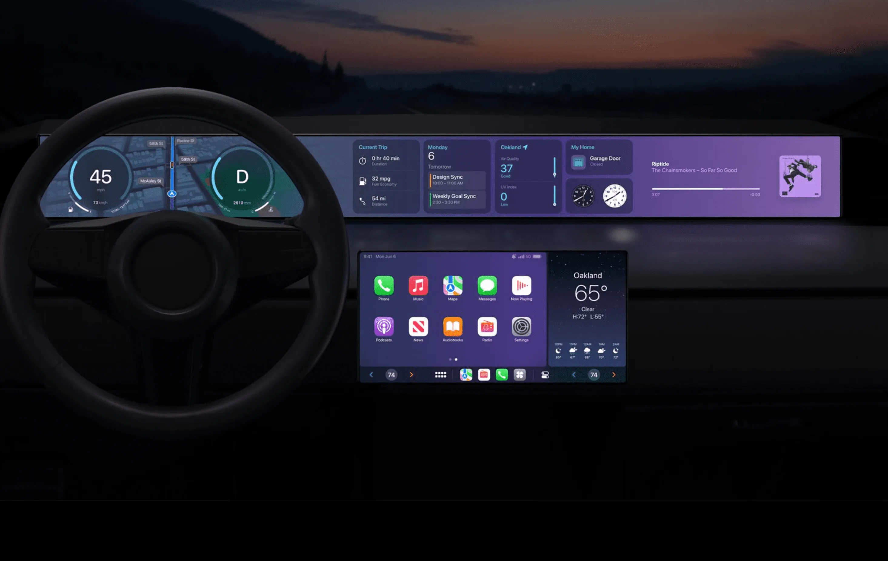 Apple previewed the next generation of CarPlay at WWDC 2022