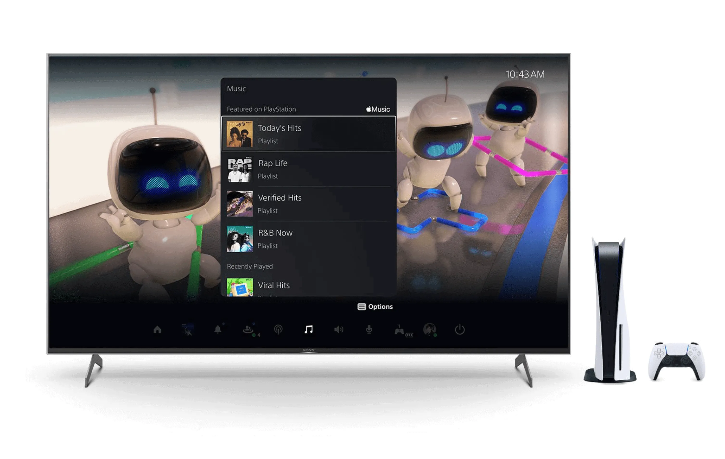 Apple Music is now available on the PS5