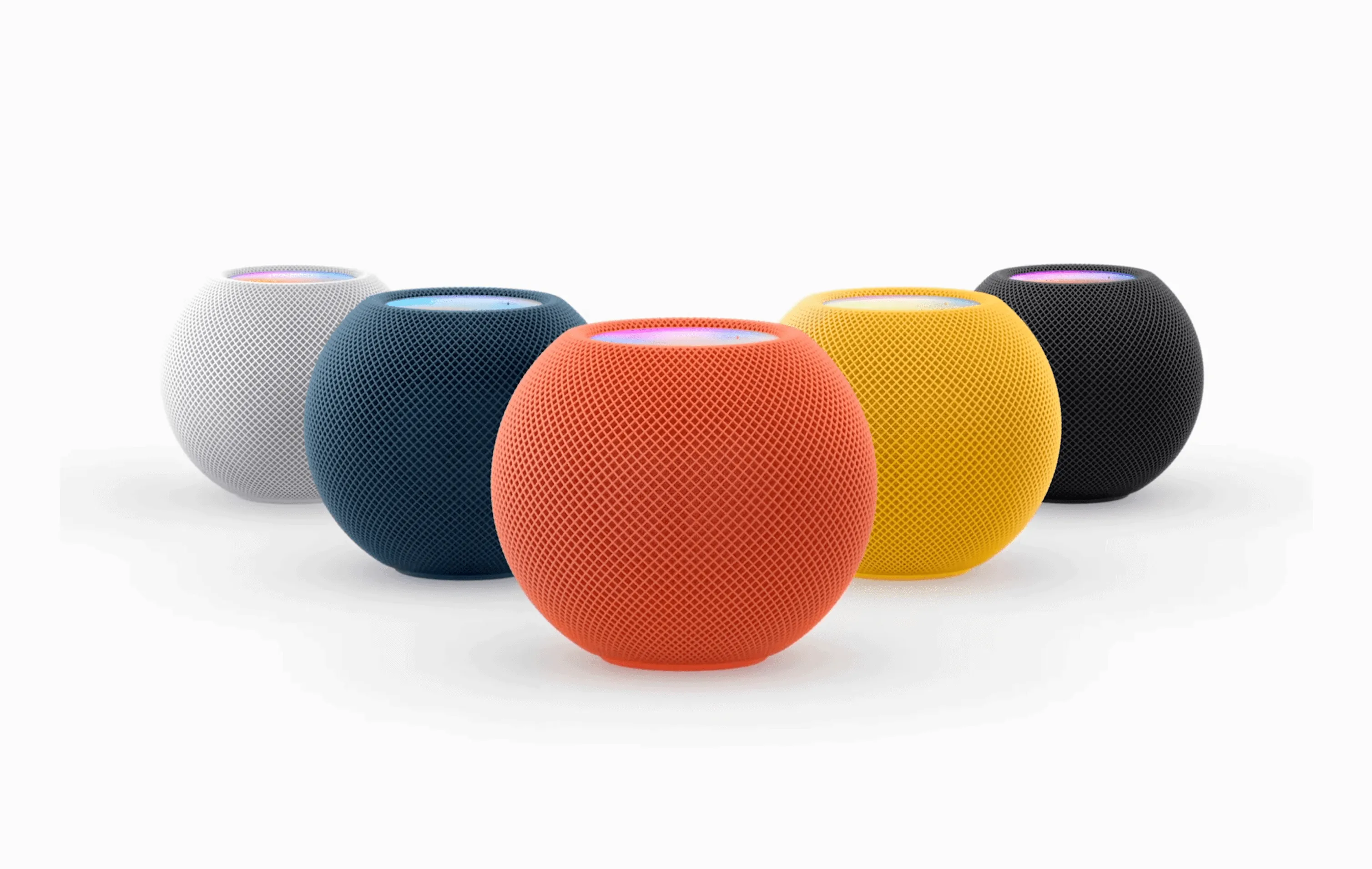 Apple introduces three new colours for the HomePod mini