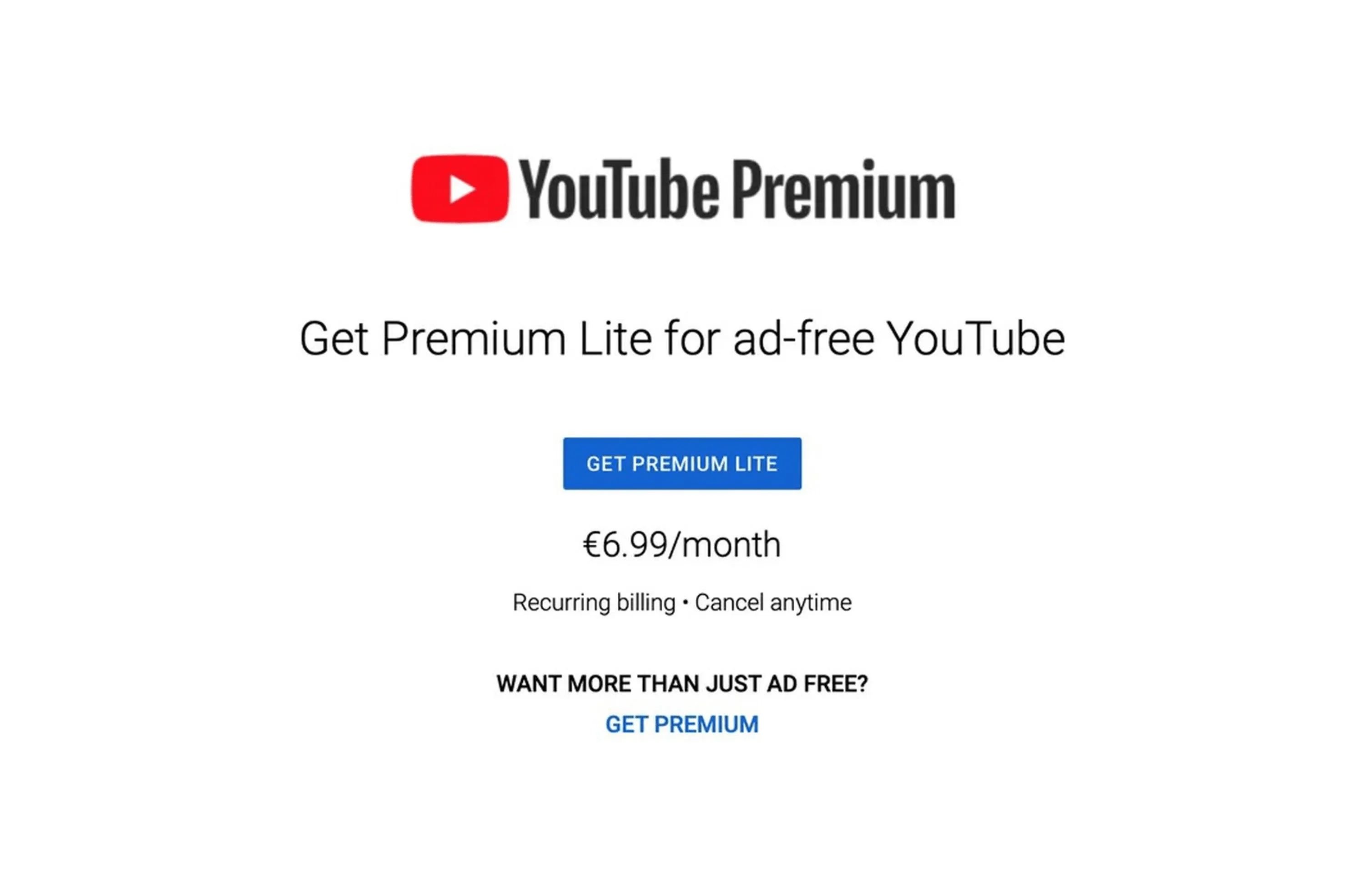 Google is testing out a cheaper YouTube Premium Lite plan in Nordic and Benelux countries
