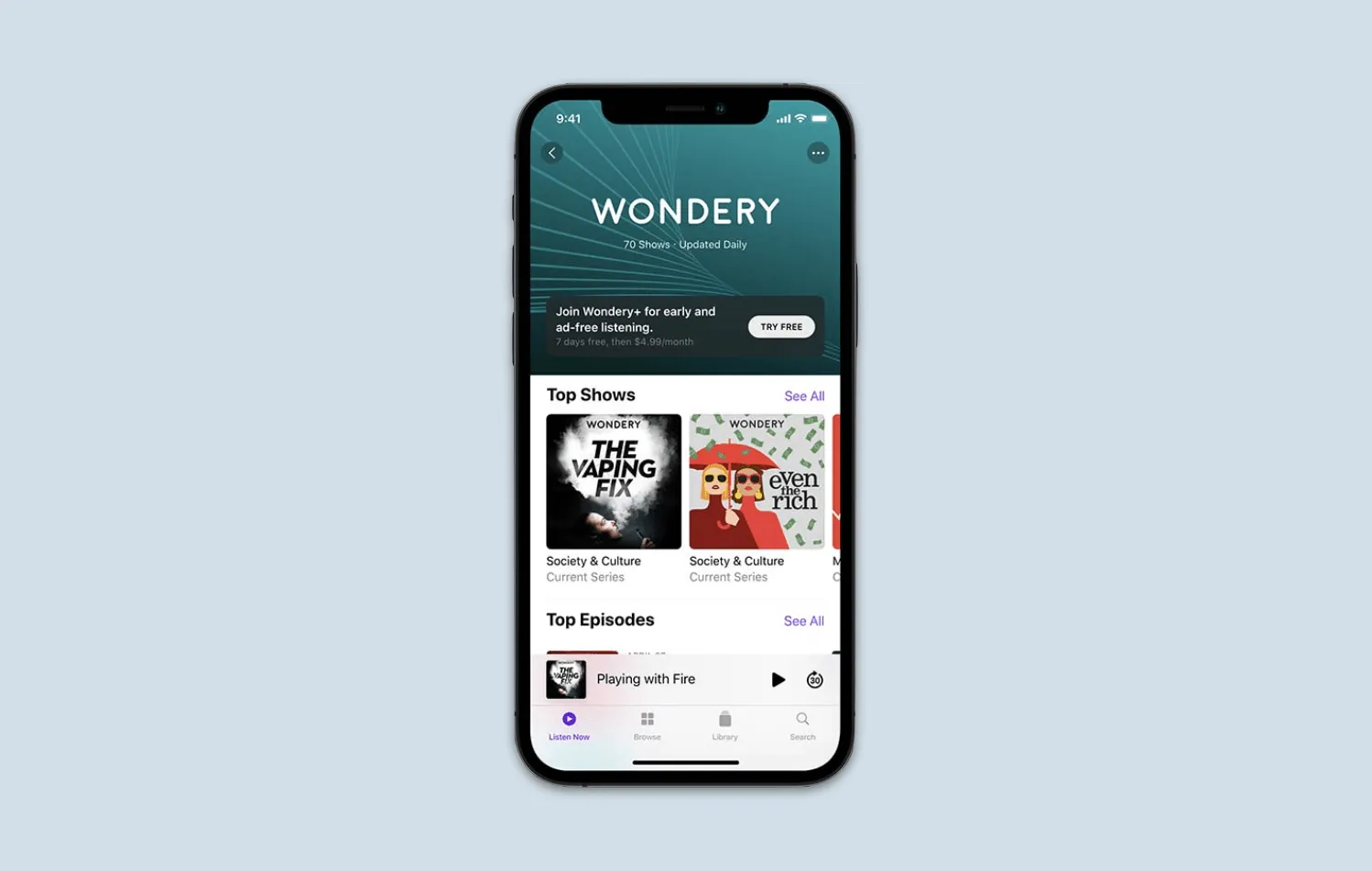 Wondery+ will launch its podcasts on Apple Podcasts Subscriptions soon
