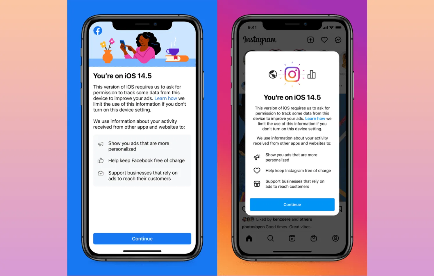Facebook is telling iOS 14.5 users to enable tracking, to keep its apps ‘free of charge’