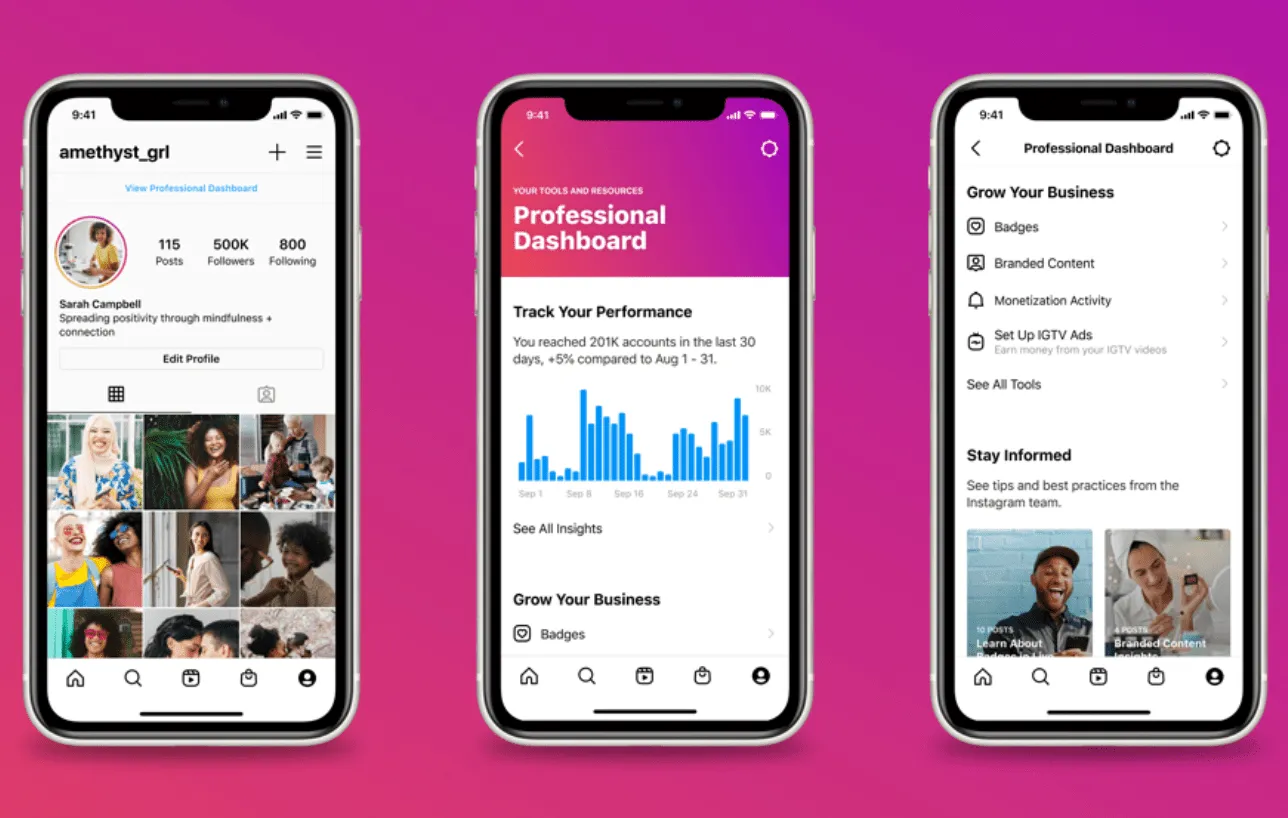 Instagram has a new ‘professional dashboard’ for businesses
