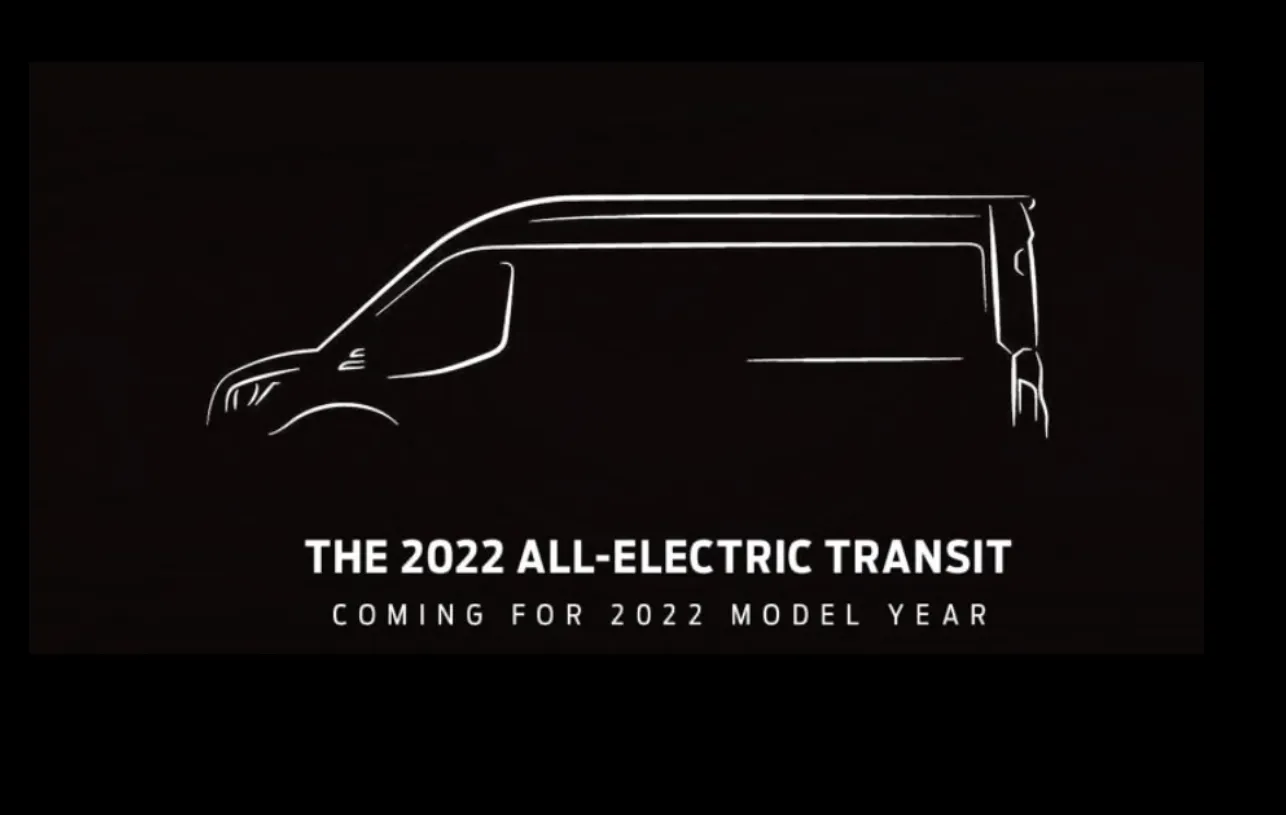 Ford will be announcing the all-electric Ford Transit next week