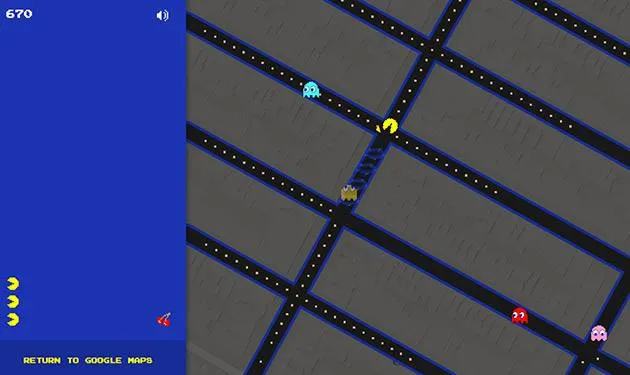 Play Pac-Man on Google Maps today