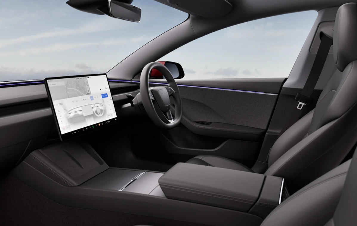 Tesla Model 3 2025 Interior with Indicator Stalk