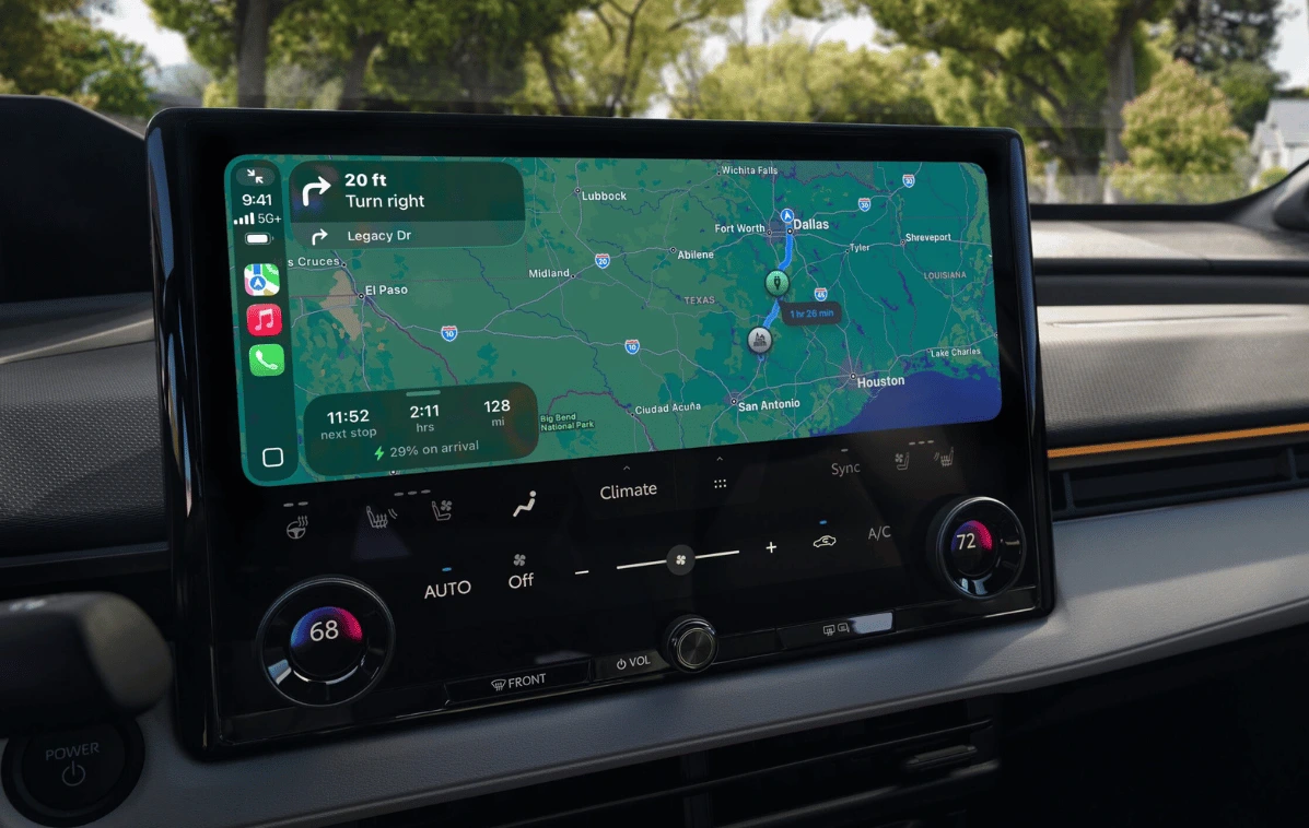 Toyota bZ Apple Maps EV Routing