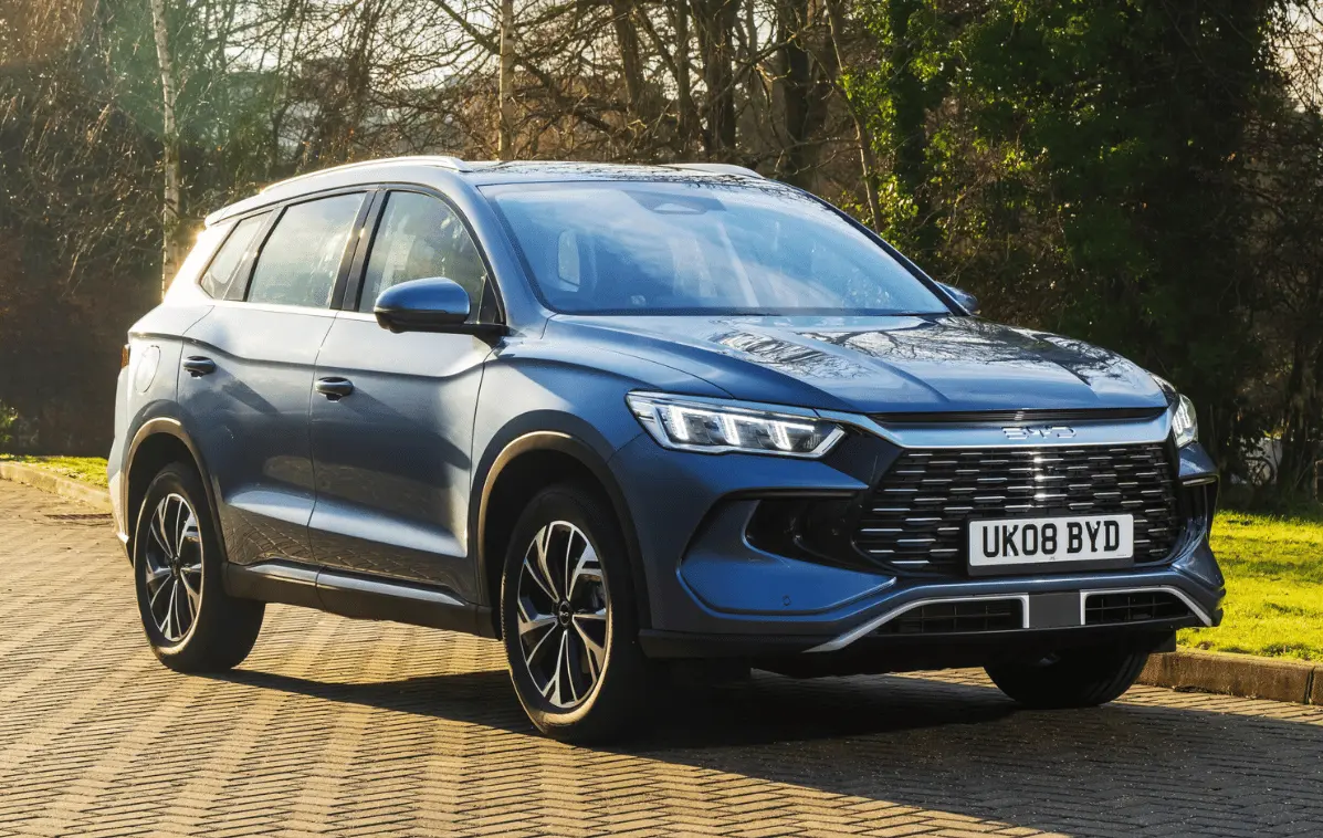 Blue BYD Sealion 5 DM-i in the UK