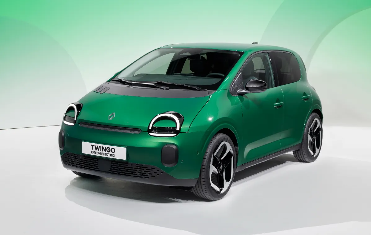 Green Renault Twingo Electric