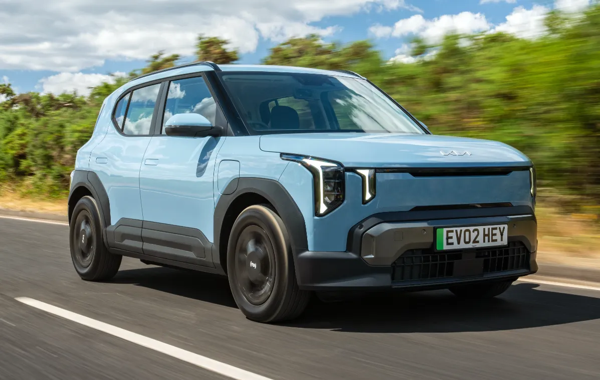 Blue Kia EV2 Air