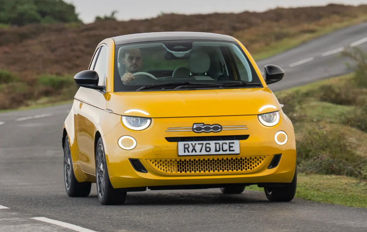 Yellow Gold Fiat 500 Hybrid UK
