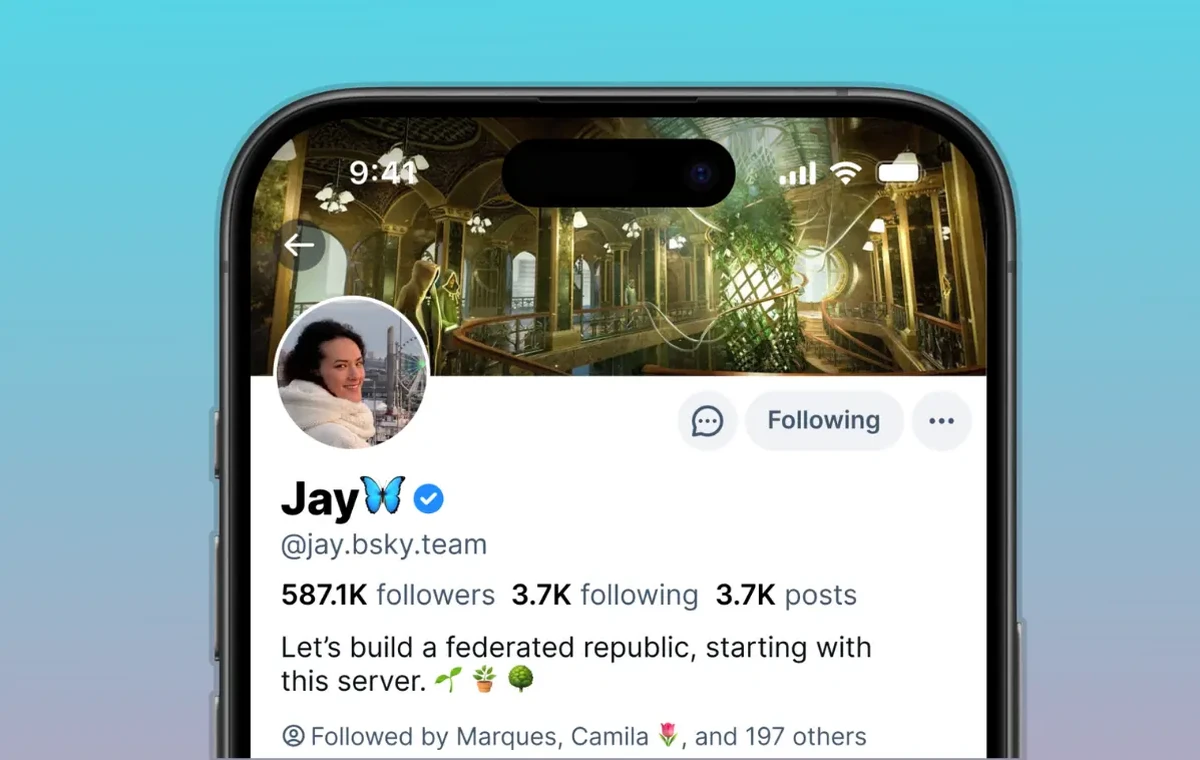Bluesky blue tick