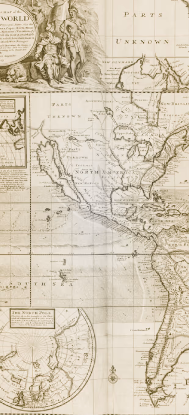 A preview of a world map inside a door