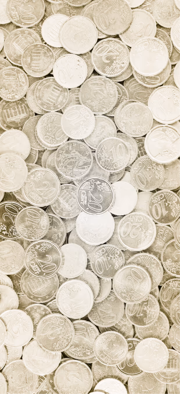 A preview of coins inside a door