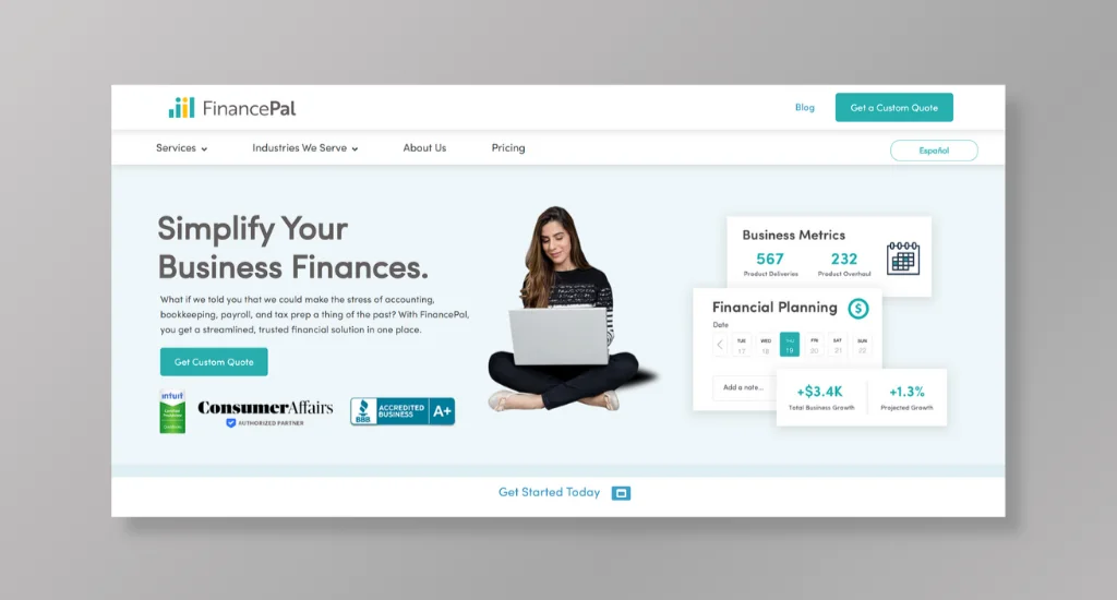 FinancePal - Best for Bookkeeping Mobile App Integration