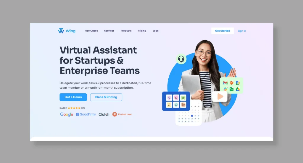 Wing - Best for Comprehensive Virtual Assistance for Startups & Enterprise Teams