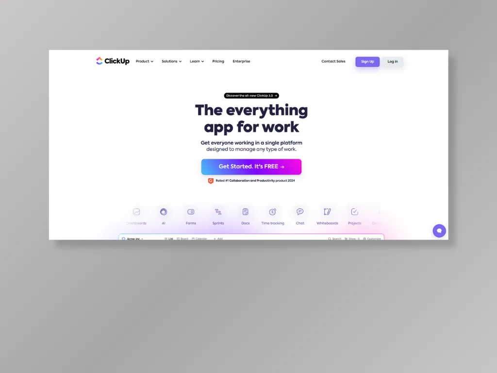 ClickUp - Best for Streamlined Project Management