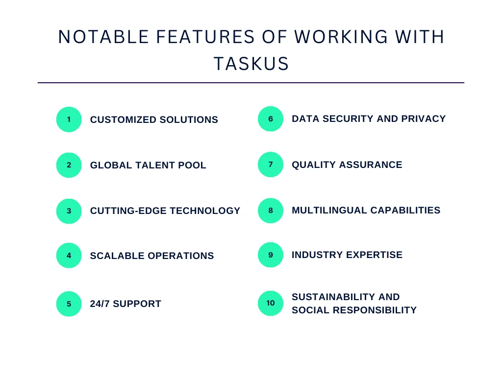 Notable Features of Working With TaskUs