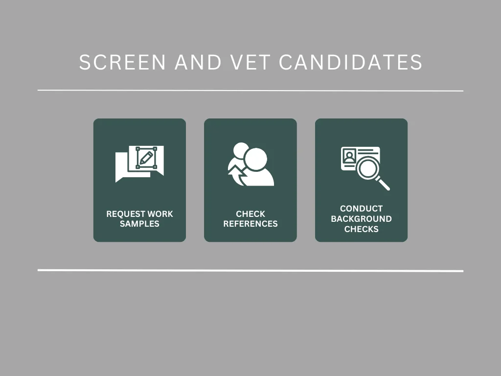 Screen and Vet Candidates