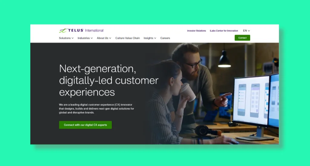 Telus International - Best for High-Tech, High-Touch Customer Experiences‍