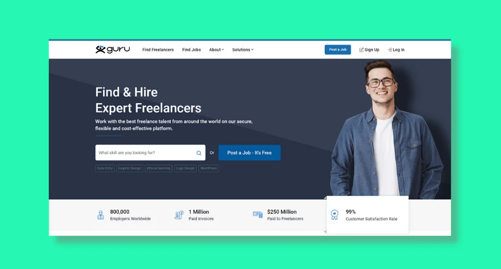 4. Guru - Best for Freelance Writers Seeking Diverse Blogging Opportunities