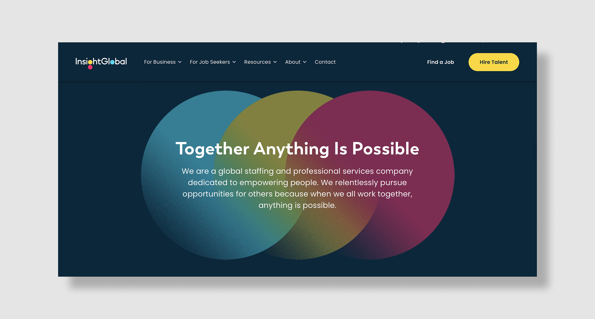 Insight Global homepage