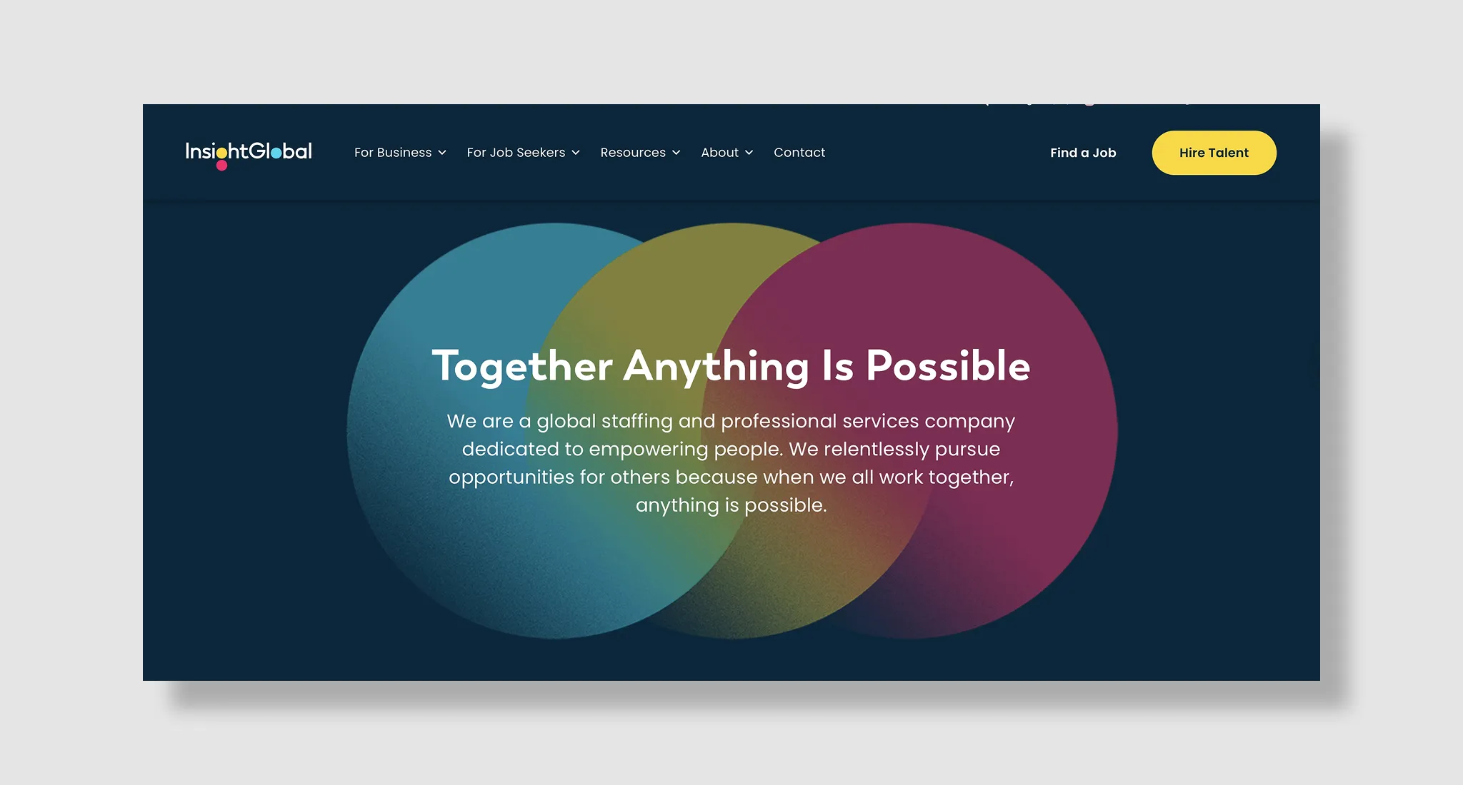 Insight Global homepage