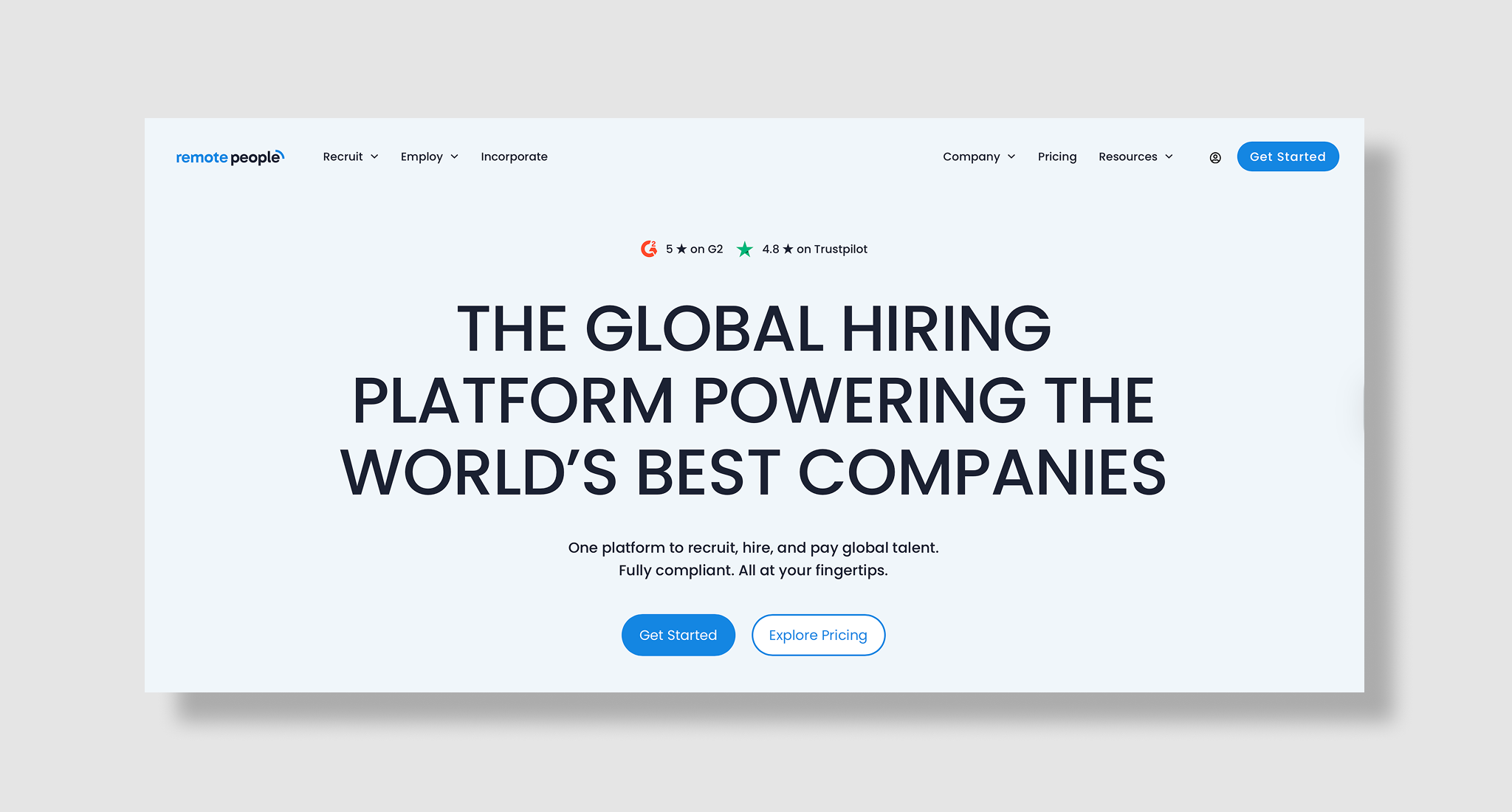 Remote People homepage