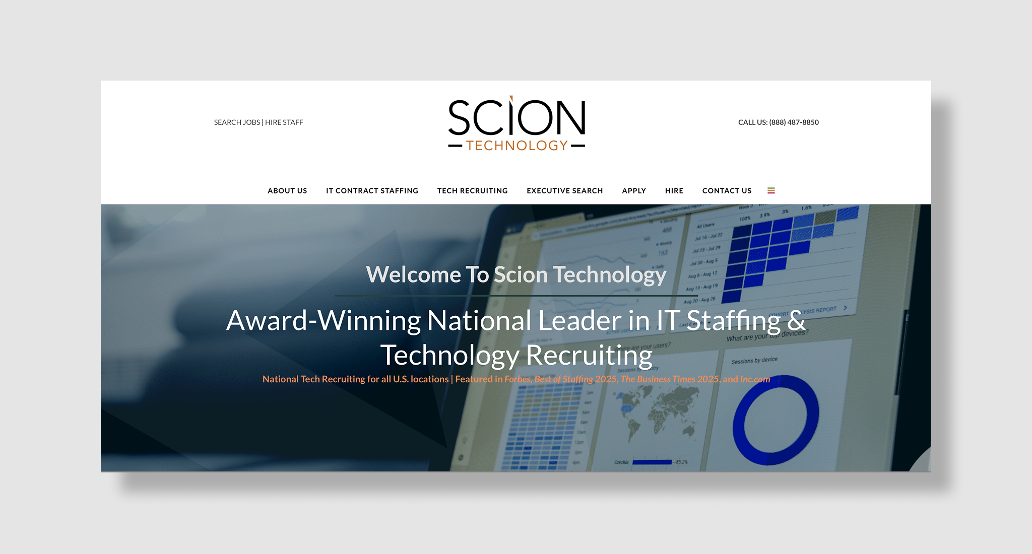 Scion Technology Staffing Homepage