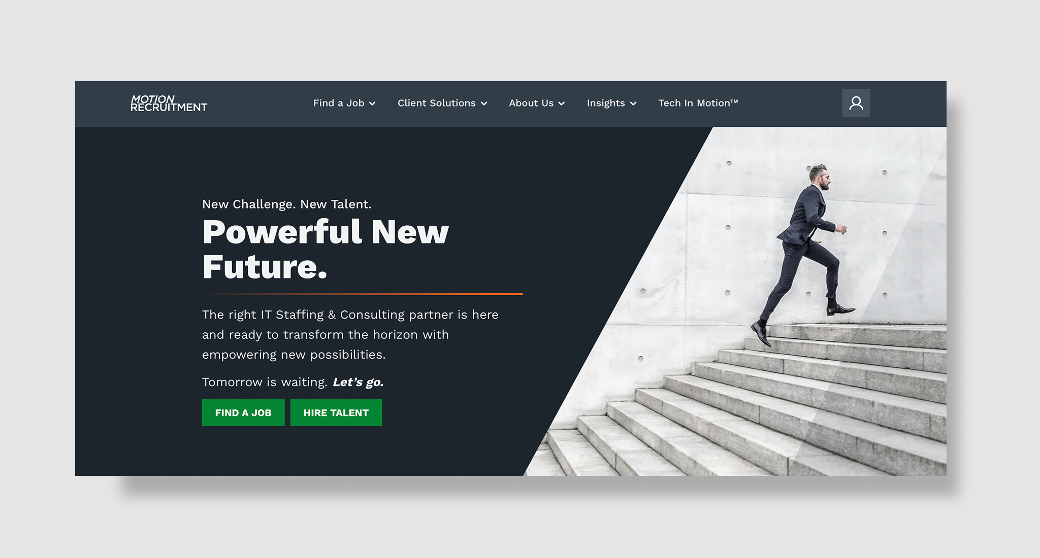 Motion Recruitment homepage