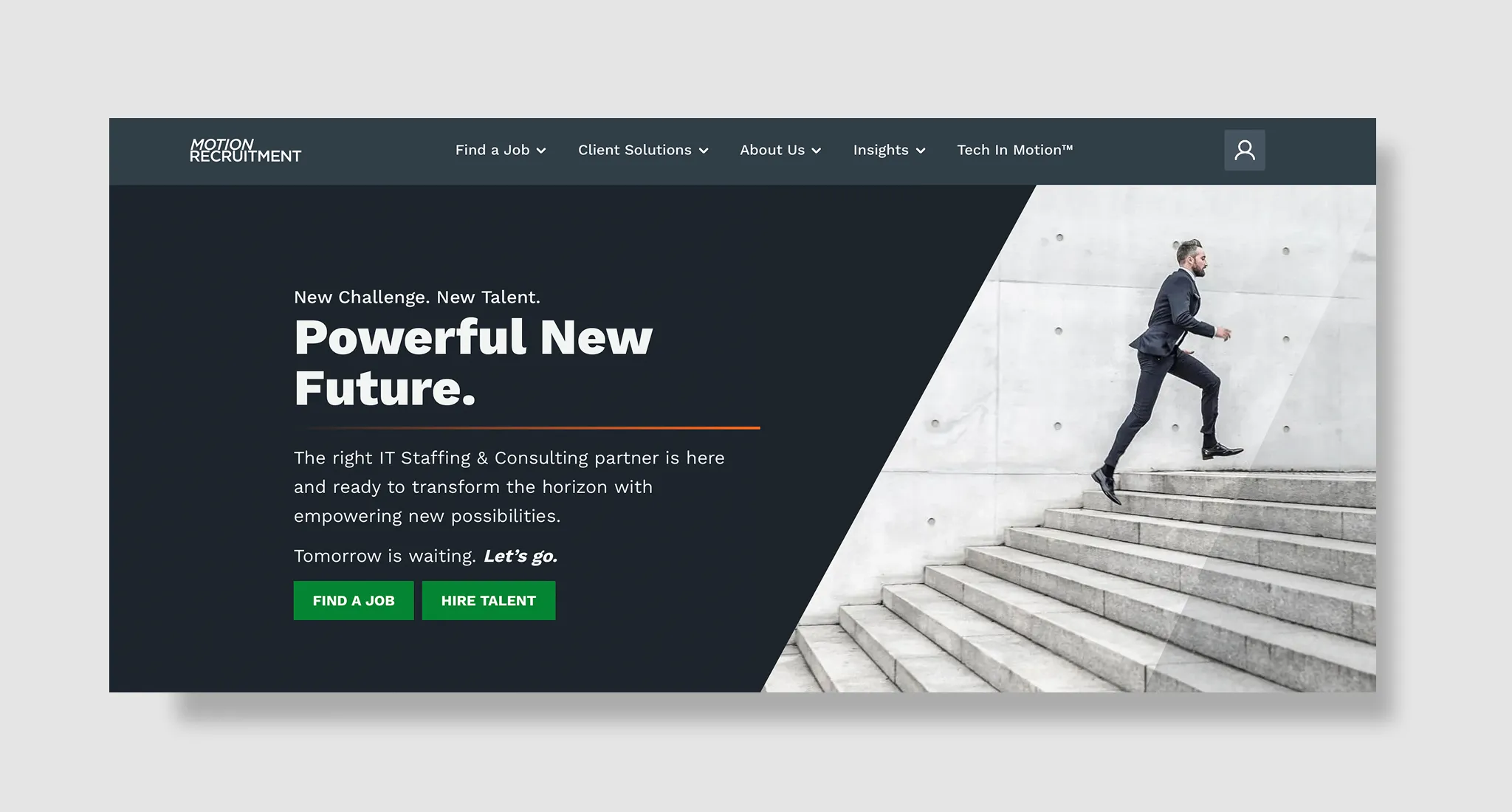 Motion Recruitment homepage