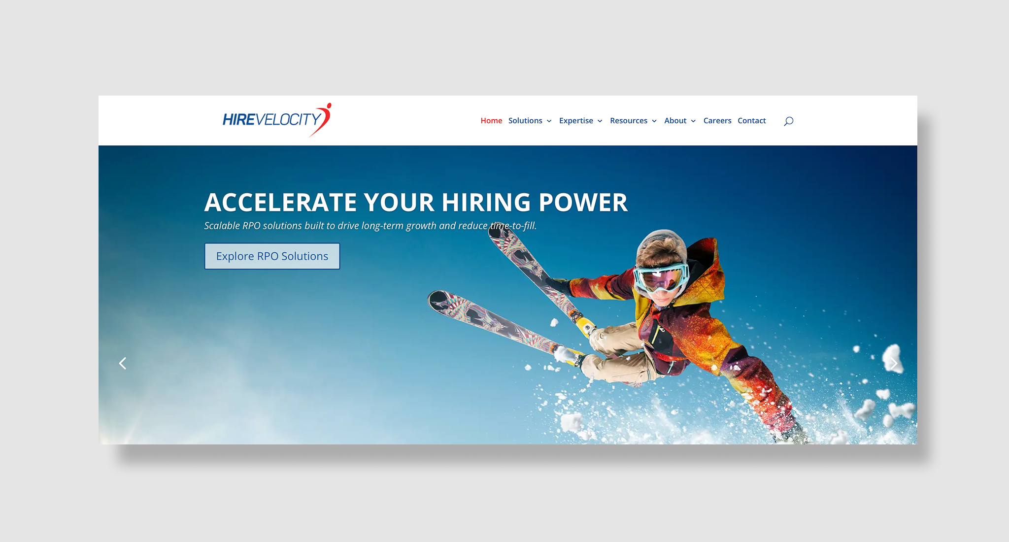 Hire Velocity homepage
